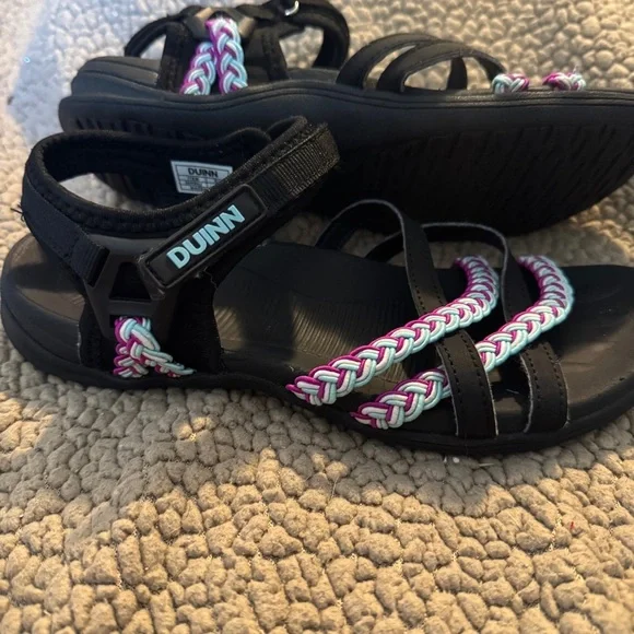 DUINN Black and Multicolor Women's Sandals, walking, outdoor, light hiking 7 - Picture 2 of 11